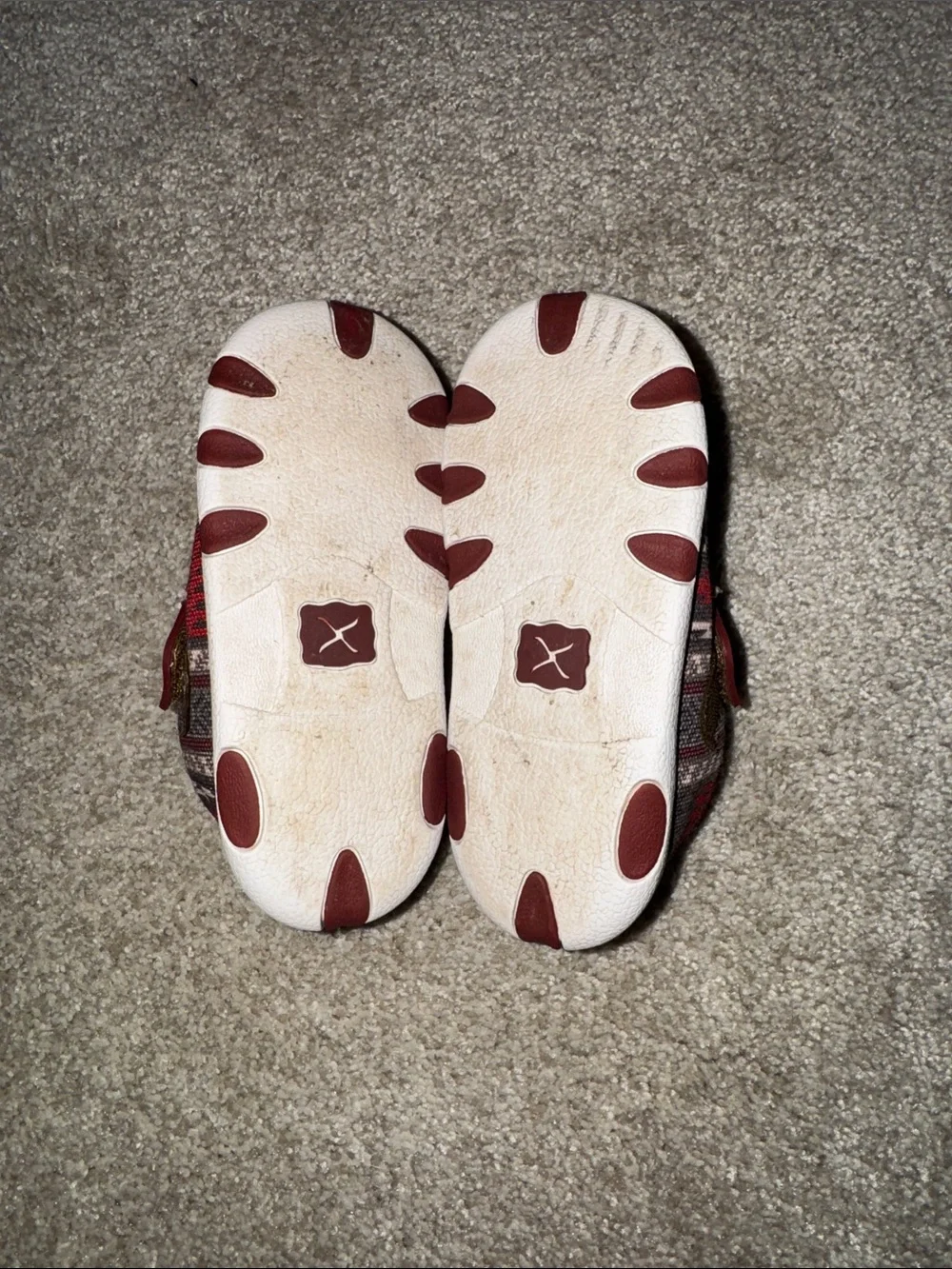 Infant Hooey Driving Mocs in Red Aztec by Twisted X